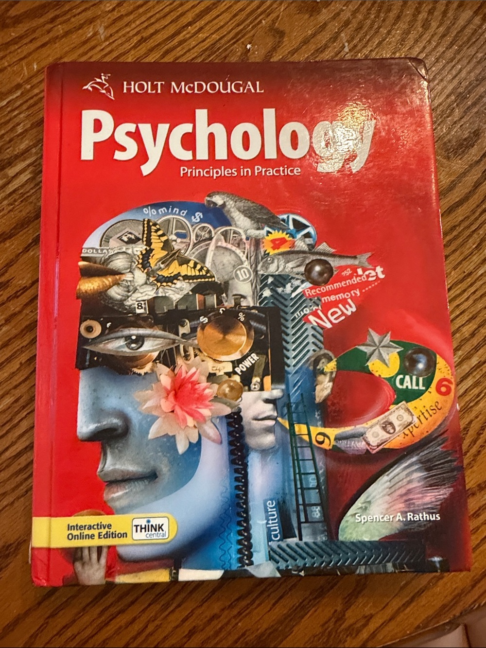 Holt McDougal Psychology Textbook - Red Cover
